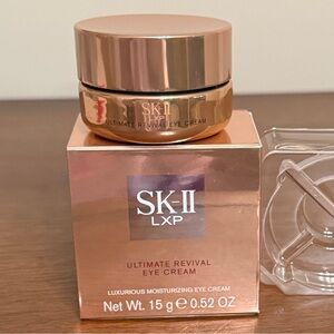 SK-II LXP Ultimate Revival Eye Cream, 0.52 oz, NIB with Seal on Jar, Anti-Aging